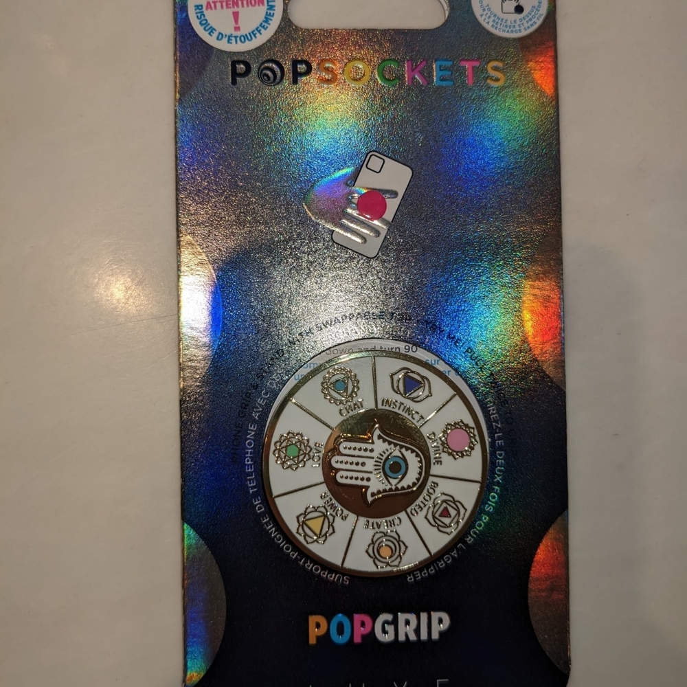 Popsocket Enamel Spinner Chakras